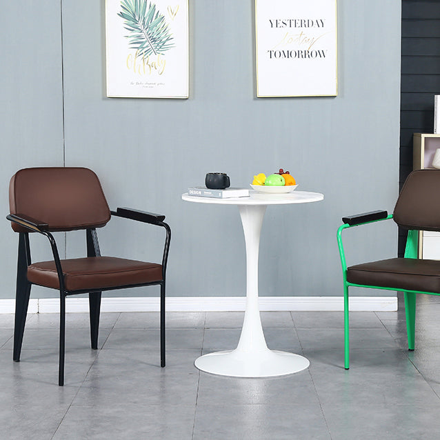 Chaise de bras industriel en métal ouvrir la salle de cuisine de salle à manger