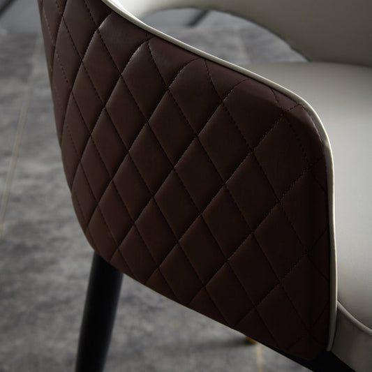 Industrial Dining Room Side Chairs Kitchen Open Back Chair with Arm Clearhalo 'Dining Chairs' 'Dining Tables & Seating' 'dining_chair' 'furn' 'furn_dining_chair' 'Furniture' 'Kitchen & Dining Furniture' 5186278