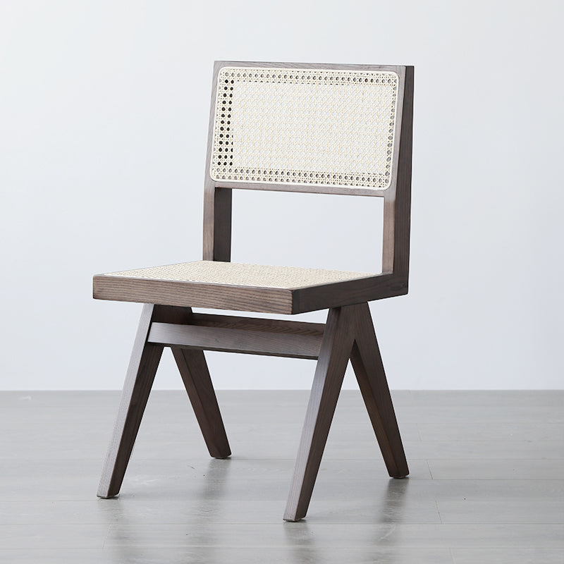 Traditional Dining Chair Wooden Open Back Side Chair for Home Walnut Non-Upholstered Chair(s) 1 Piece Clearhalo 'Dining Chairs' 'Dining Tables & Seating' 'dining_chair' 'furn' 'furn_dining_chair' 'Furniture' 'Kitchen & Dining Furniture' 5186301