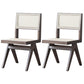 Traditional Dining Chair Wooden Open Back Side Chair for Home Walnut Non-Upholstered Chair(s) 2 Piece Set Clearhalo 'Dining Chairs' 'Dining Tables & Seating' 'dining_chair' 'furn' 'furn_dining_chair' 'Furniture' 'Kitchen & Dining Furniture' 5186303