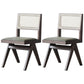 Traditional Dining Chair Wooden Open Back Side Chair for Home Walnut Upholstered Chair(s) 2 Piece Set Clearhalo 'Dining Chairs' 'Dining Tables & Seating' 'dining_chair' 'furn' 'furn_dining_chair' 'Furniture' 'Kitchen & Dining Furniture' 5186308