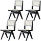 Traditional Dining Chair Wooden Open Back Side Chair for Home Black Non-Upholstered Chair(s) 4 Piece Set Clearhalo 'Dining Chairs' 'Dining Tables & Seating' 'dining_chair' 'furn' 'furn_dining_chair' 'Furniture' 'Kitchen & Dining Furniture' 5186310