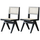 Traditional Dining Chair Wooden Open Back Side Chair for Home Black Non-Upholstered Chair(s) 2 Piece Set Clearhalo 'Dining Chairs' 'Dining Tables & Seating' 'dining_chair' 'furn' 'furn_dining_chair' 'Furniture' 'Kitchen & Dining Furniture' 5186314