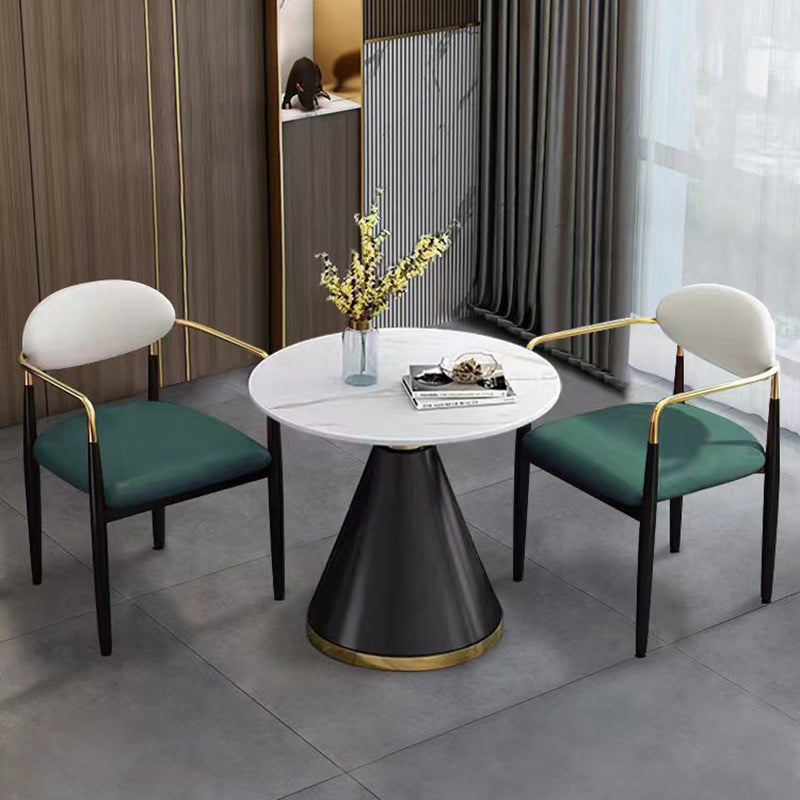 Industrial Dining Room Arm Chairs Metal Open Chair for Kitchen Clearhalo 'Dining Chairs' 'Dining Tables & Seating' 'dining_chair' 'furn' 'furn_dining_chair' 'Furniture' 'Kitchen & Dining Furniture' 5186347