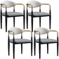 Industrial Dining Room Arm Chairs Metal Open Chair for Kitchen Grey 4 Piece Set Clearhalo 'Dining Chairs' 'Dining Tables & Seating' 'dining_chair' 'furn' 'furn_dining_chair' 'Furniture' 'Kitchen & Dining Furniture' 5186353