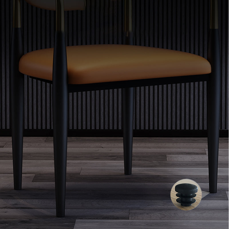 Industrial Dining Room Arm Chairs Metal Open Chair for Kitchen Clearhalo 'Dining Chairs' 'Dining Tables & Seating' 'dining_chair' 'furn' 'furn_dining_chair' 'Furniture' 'Kitchen & Dining Furniture' 5186356