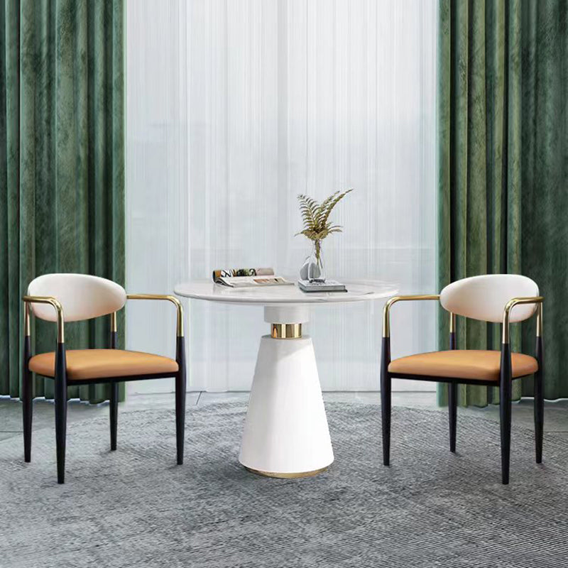 Industrial Dining Room Arm Chairs Metal Open Chair for Kitchen Clearhalo 'Dining Chairs' 'Dining Tables & Seating' 'dining_chair' 'furn' 'furn_dining_chair' 'Furniture' 'Kitchen & Dining Furniture' 5186364