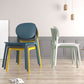 Plastic Contemporary Armless Chair Dining Room Open Back Chair