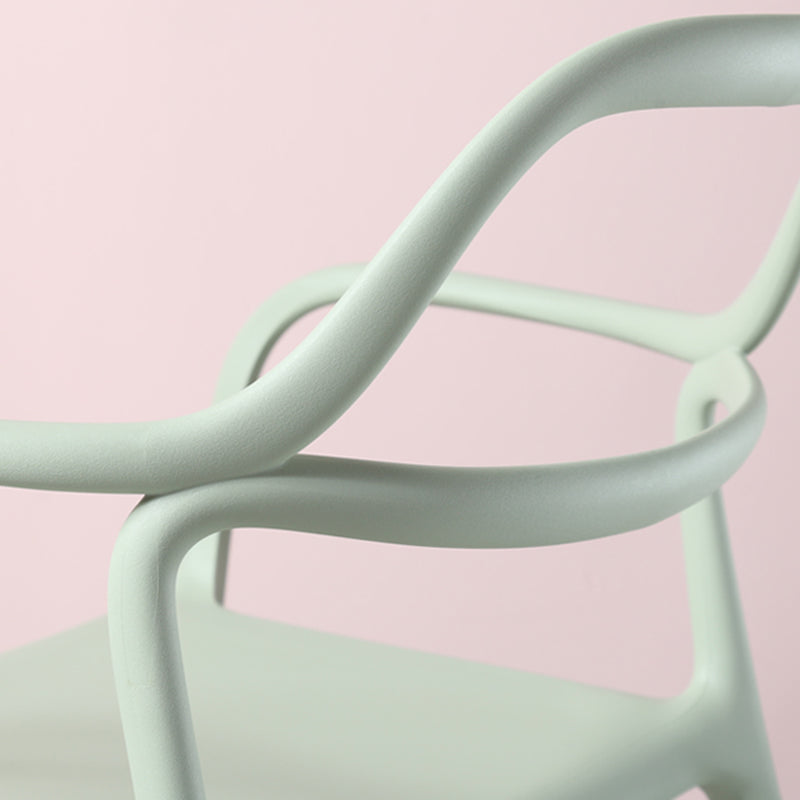 Sedia a braccio contemporaneo in plastica camera da pranzo cucina aprita sedia