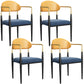 Dining Room Side Chairs Industrial Open Kitchen Chair for Home Orange 4 Piece Set Clearhalo 'Dining Chairs' 'Dining Tables & Seating' 'dining_chair' 'furn' 'furn_dining_chair' 'Furniture' 'Kitchen & Dining Furniture' 5186460