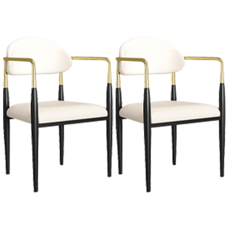 Dining Room Side Chairs Industrial Open Kitchen Chair for Home White 2 Piece Set Clearhalo 'Dining Chairs' 'Dining Tables & Seating' 'dining_chair' 'furn' 'furn_dining_chair' 'Furniture' 'Kitchen & Dining Furniture' 5186469