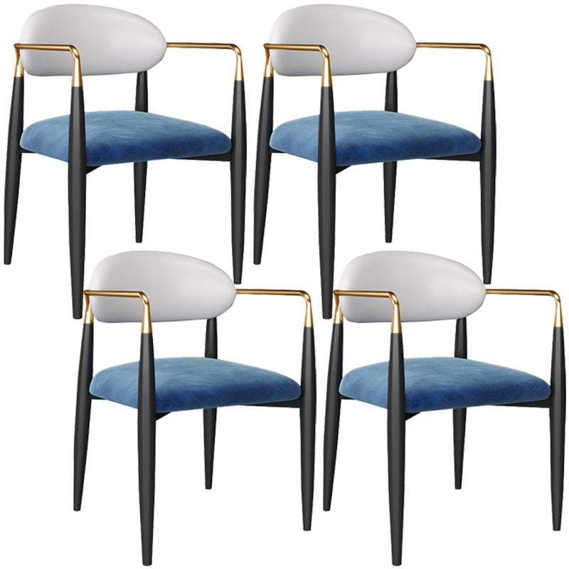 Dining Room Side Chairs Industrial Open Kitchen Chair for Home Blue 4 Piece Set Clearhalo 'Dining Chairs' 'Dining Tables & Seating' 'dining_chair' 'furn' 'furn_dining_chair' 'Furniture' 'Kitchen & Dining Furniture' 5186471