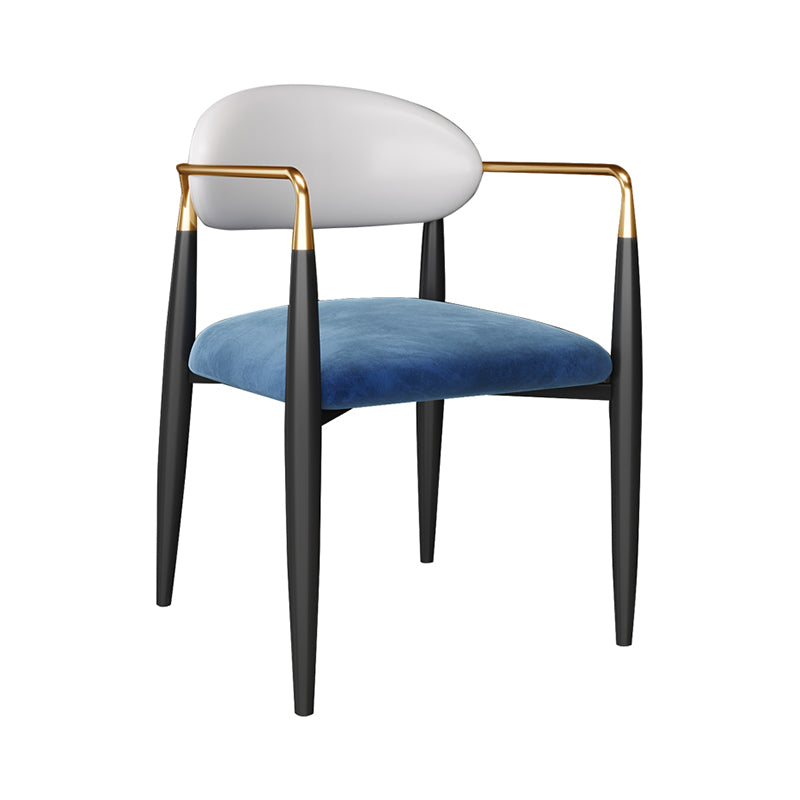 Dining Room Side Chairs Industrial Open Kitchen Chair for Home Blue 1 Piece Clearhalo 'Dining Chairs' 'Dining Tables & Seating' 'dining_chair' 'furn' 'furn_dining_chair' 'Furniture' 'Kitchen & Dining Furniture' 5186473