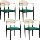 Dining Room Side Chairs Industrial Open Kitchen Chair for Home White-Green 4 Piece Set Clearhalo 'Dining Chairs' 'Dining Tables & Seating' 'dining_chair' 'furn' 'furn_dining_chair' 'Furniture' 'Kitchen & Dining Furniture' 5186477