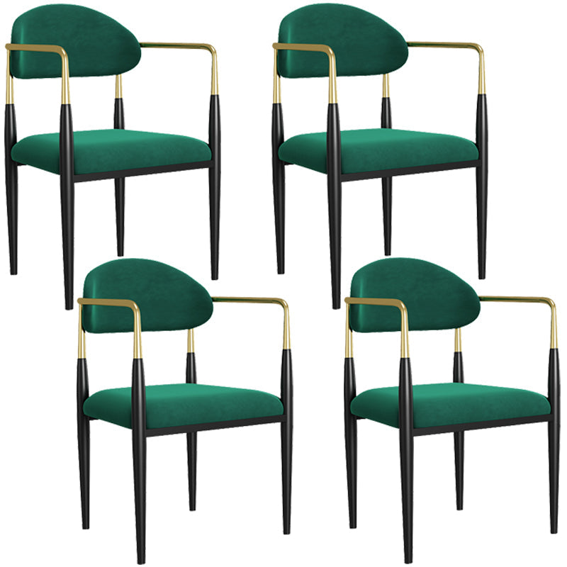 Dining Room Side Chairs Industrial Open Kitchen Chair for Home Green 4 Piece Set Clearhalo 'Dining Chairs' 'Dining Tables & Seating' 'dining_chair' 'furn' 'furn_dining_chair' 'Furniture' 'Kitchen & Dining Furniture' 5186480