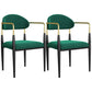 Dining Room Side Chairs Industrial Open Kitchen Chair for Home Green 2 Piece Set Clearhalo 'Dining Chairs' 'Dining Tables & Seating' 'dining_chair' 'furn' 'furn_dining_chair' 'Furniture' 'Kitchen & Dining Furniture' 5186482