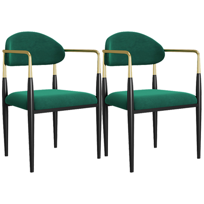 Dining Room Side Chairs Industrial Open Kitchen Chair for Home Green 2 Piece Set Clearhalo 'Dining Chairs' 'Dining Tables & Seating' 'dining_chair' 'furn' 'furn_dining_chair' 'Furniture' 'Kitchen & Dining Furniture' 5186482