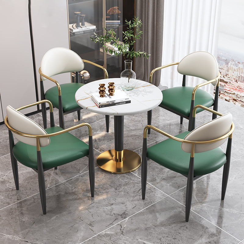 Modern Style Dining Chair Leather Open Back Arm Chair for Dining Room Clearhalo 'Dining Chairs' 'Dining Tables & Seating' 'dining_chair' 'furn' 'furn_dining_chair' 'Furniture' 'Kitchen & Dining Furniture' 5186514