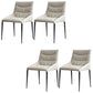 Contemporary Faux Leather Dining Room Chairs Metal Dining Chairs
