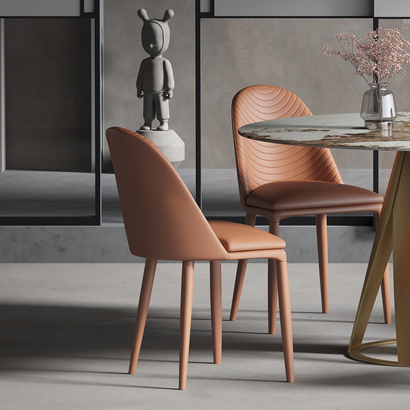 Contemporary Metal Dining Chair Dining Armless Chair for Restaurant Use Clearhalo 'Dining Chairs' 'Dining Tables & Seating' 'dining_chair' 'furn' 'furn_dining_chair' 'Furniture' 'Kitchen & Dining Furniture' 5186596