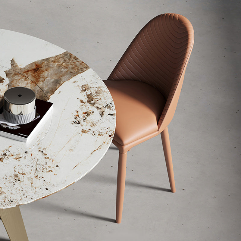 Contemporary Metal Dining Chair Dining Armless Chair for Restaurant Use Clearhalo 'Dining Chairs' 'Dining Tables & Seating' 'dining_chair' 'furn' 'furn_dining_chair' 'Furniture' 'Kitchen & Dining Furniture' 5186598