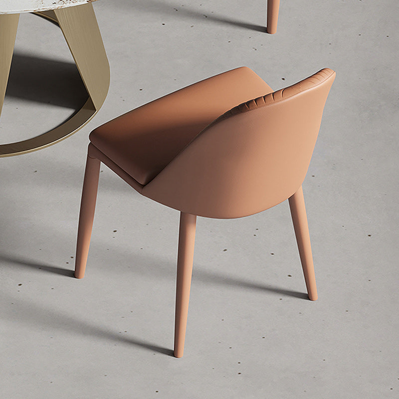 Contemporary Metal Dining Chair Dining Armless Chair for Restaurant Use Clearhalo 'Dining Chairs' 'Dining Tables & Seating' 'dining_chair' 'furn' 'furn_dining_chair' 'Furniture' 'Kitchen & Dining Furniture' 5186613