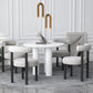 Contemporary Velvet Dining Armless Chair Metal Dining Chairs for Home Use Clearhalo 'Dining Chairs' 'Dining Tables & Seating' 'dining_chair' 'furn' 'furn_dining_chair' 'Furniture' 'Kitchen & Dining Furniture' 5186635