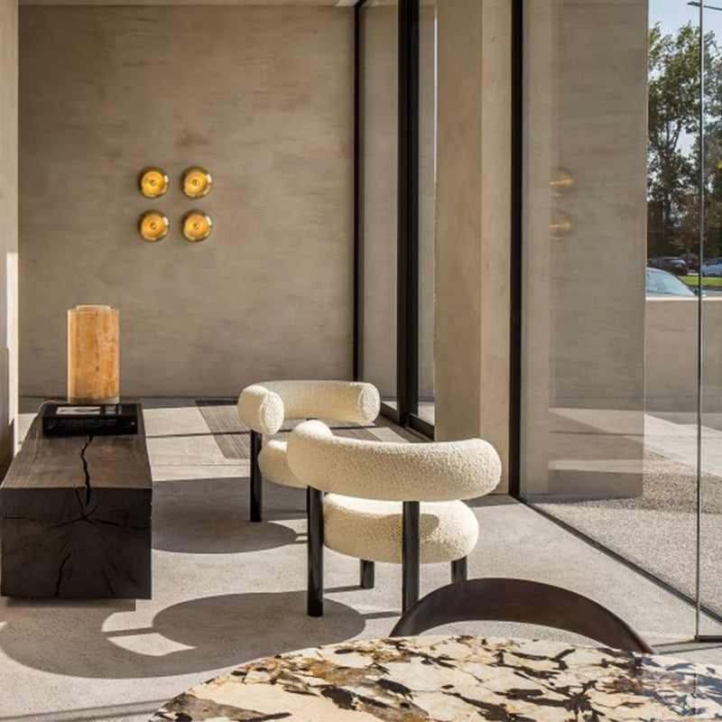 Contemporary Velvet Dining Armless Chair Metal Dining Chairs for Home Use Clearhalo 'Dining Chairs' 'Dining Tables & Seating' 'dining_chair' 'furn' 'furn_dining_chair' 'Furniture' 'Kitchen & Dining Furniture' 5186637