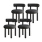 Contemporary Velvet Dining Armless Chair Metal Dining Chairs for Home Use Black 4 Piece Set Clearhalo 'Dining Chairs' 'Dining Tables & Seating' 'dining_chair' 'furn' 'furn_dining_chair' 'Furniture' 'Kitchen & Dining Furniture' 5186638