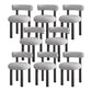 Contemporary Velvet Dining Armless Chair Metal Dining Chairs for Home Use Light Gray 8 Piece Set Clearhalo 'Dining Chairs' 'Dining Tables & Seating' 'dining_chair' 'furn' 'furn_dining_chair' 'Furniture' 'Kitchen & Dining Furniture' 5186653