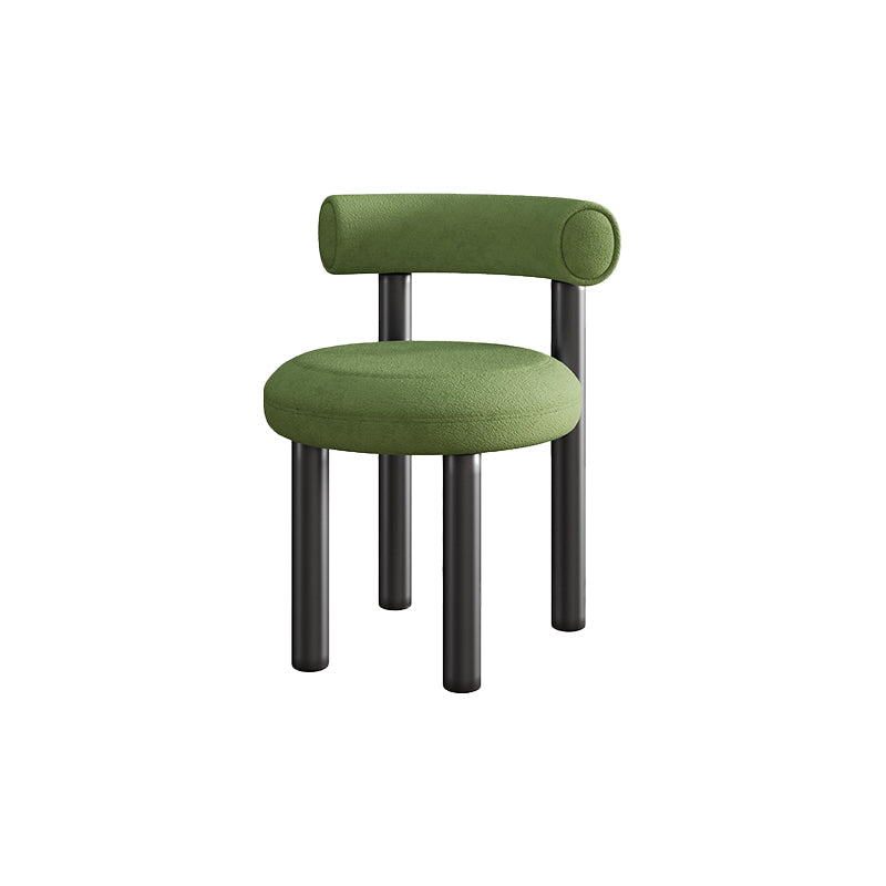 Contemporary Velvet Dining Armless Chair Metal Dining Chairs for Home Use Green 1 Piece Clearhalo 'Dining Chairs' 'Dining Tables & Seating' 'dining_chair' 'furn' 'furn_dining_chair' 'Furniture' 'Kitchen & Dining Furniture' 5186659