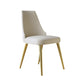 Chaise scandinave à dossier solide sans accoudoirs, pour la maison, chaise d'appoint en cuir pour salle à manger