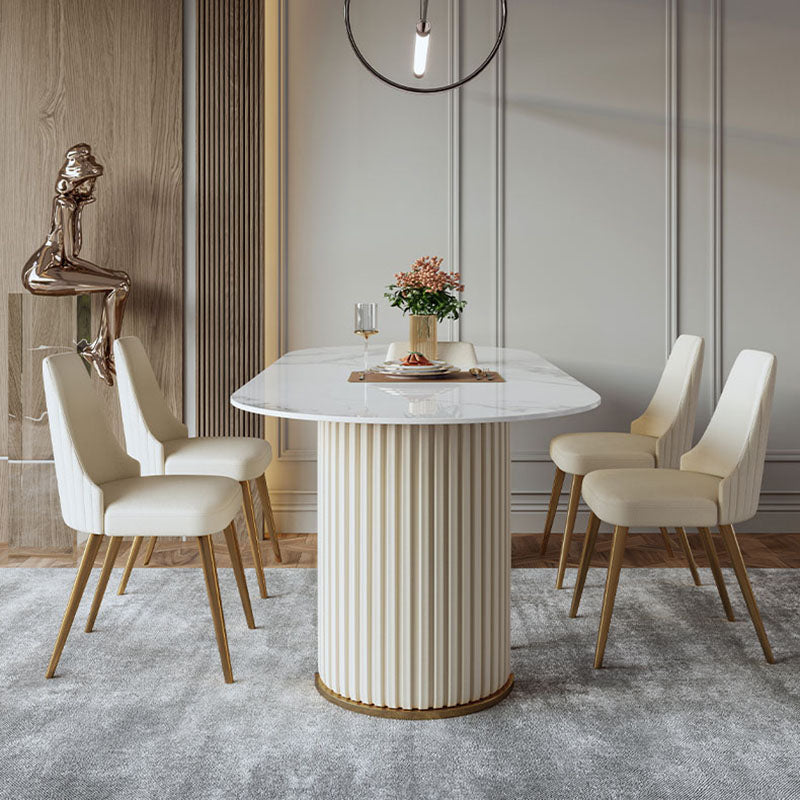 Chaise scandinave à dossier solide sans accoudoirs, pour la maison, chaise d'appoint en cuir pour salle à manger