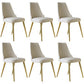 Chaise scandinave à dossier solide sans accoudoirs, pour la maison, chaise d'appoint en cuir pour salle à manger