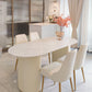 Chaise scandinave à dossier solide sans accoudoirs, pour la maison, chaise d'appoint en cuir pour salle à manger