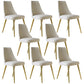 Chaise scandinave à dossier solide sans accoudoirs, pour la maison, chaise d'appoint en cuir pour salle à manger