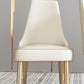 Chaise scandinave à dossier solide sans accoudoirs, pour la maison, chaise d'appoint en cuir pour salle à manger