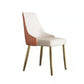 Chaise scandinave à dossier solide sans accoudoirs, pour la maison, chaise d'appoint en cuir pour salle à manger
