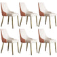 Chaise scandinave à dossier solide sans accoudoirs, pour la maison, chaise d'appoint en cuir pour salle à manger