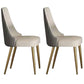Chaise scandinave à dossier solide sans accoudoirs, pour la maison, chaise d'appoint en cuir pour salle à manger