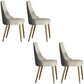 Chaise scandinave à dossier solide sans accoudoirs, pour la maison, chaise d'appoint en cuir pour salle à manger