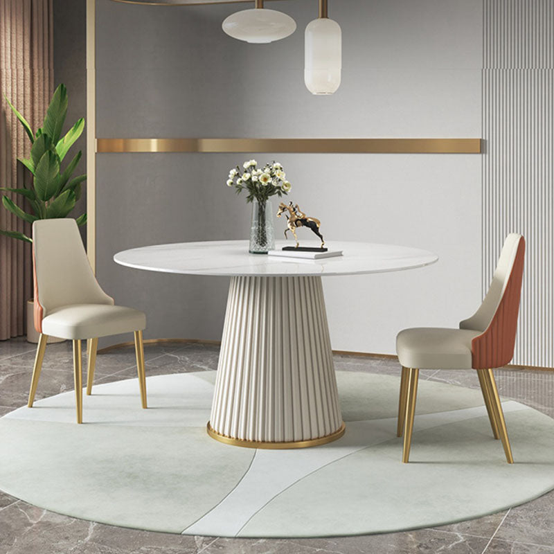 Chaise scandinave à dossier solide sans accoudoirs, pour la maison, chaise d'appoint en cuir pour salle à manger