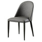 Chaises latérales de salle à manger en cuir moderne