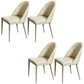 Chaises latérales de salle à manger en cuir moderne