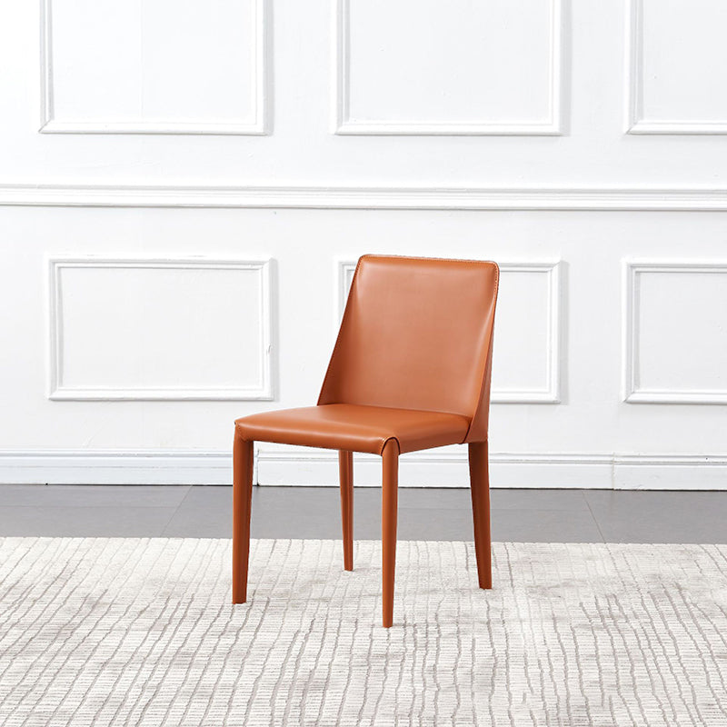 Contemporary Leather Dining Chair Armless Dining Chair for Home Use Clearhalo 'Dining Chairs' 'Dining Tables & Seating' 'dining_chair' 'furn' 'furn_dining_chair' 'Furniture' 'Kitchen & Dining Furniture' 5186736