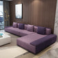 Contemporary L-Shape Sofa & Chaise with Bolster Pillows for Living Room Violet Clearhalo 'furn' 'furn_sectionals' 'Furniture' 'Living Room Furniture' 'Sectionals' 5186768