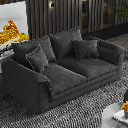 Sofá de brazo superior de almohada de almohada de almohada y almohada de la parte posterior de la parte posterior - 29.92 "H