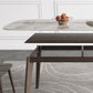 Table à manger de style moderne table de pierre entrée avec base en bois
