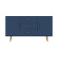 3-Drawer Engineered Wood Server Modern Simple Sideboard for Living Room