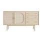 Pine Wood Living Room Sideboard Cabinet Modern Server with Drawers and Storage Clearhalo 'buffet_sideboard' 'Buffets & Sideboards' 'furn' 'furn_buffet_sideboard' 'Furniture' 'Kitchen & Dining Furniture' 5190106